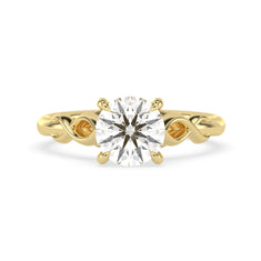 OctaPearl 1.5 ct Round Cut Lab Grown Diamond Infinity Solitaire Engagement Ring
