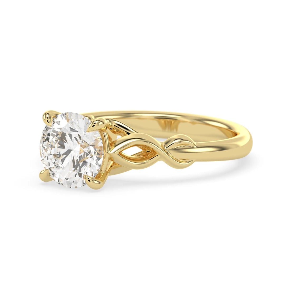 OctaPearl 1.5 ct Round Cut Lab Grown Diamond Infinity Solitaire Engagement Ring