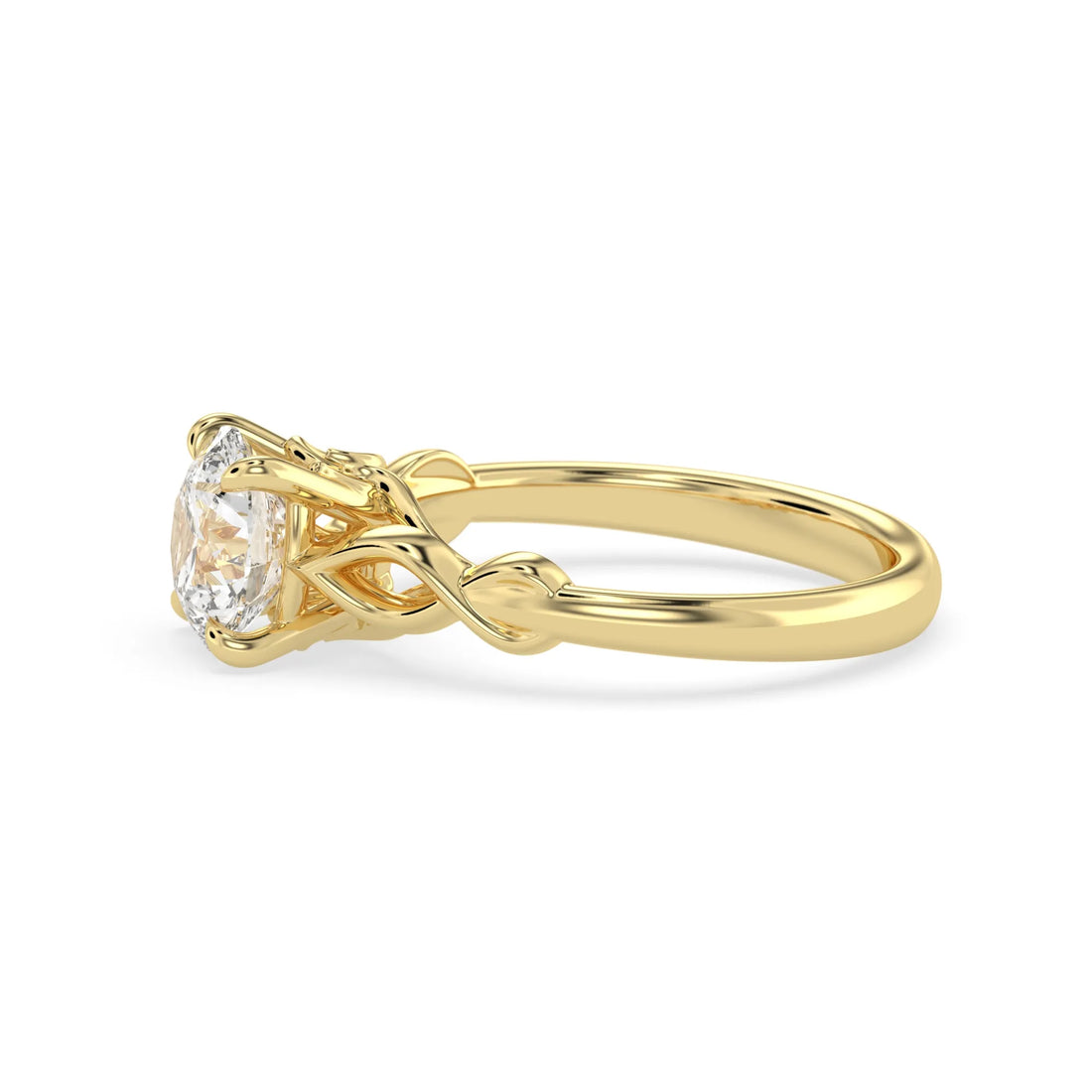 OctaPearl 1.5 ct Round Cut Lab Grown Diamond Infinity Solitaire Engagement Ring