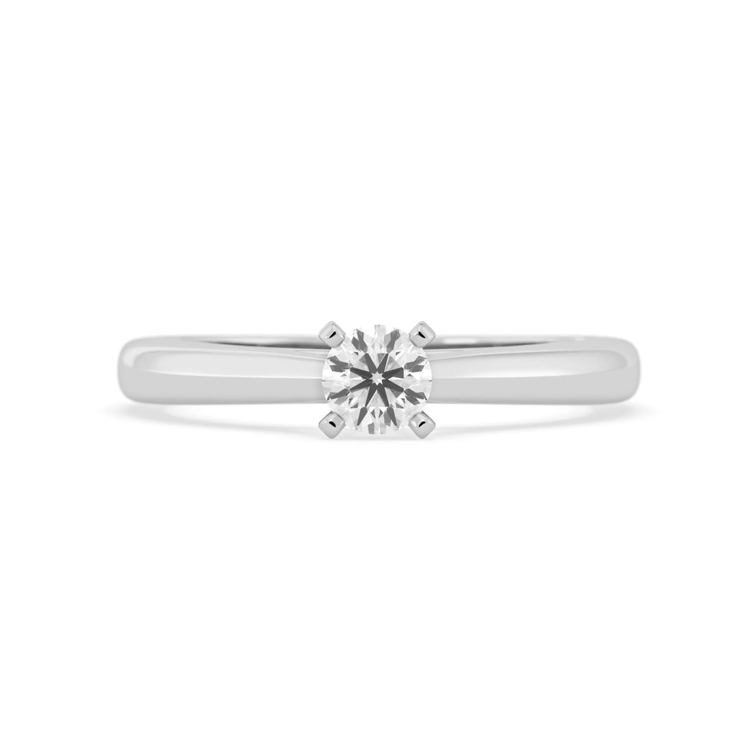 OctaPearl Round Cut Lab Grown Diamond Solitaire Engagement Ring