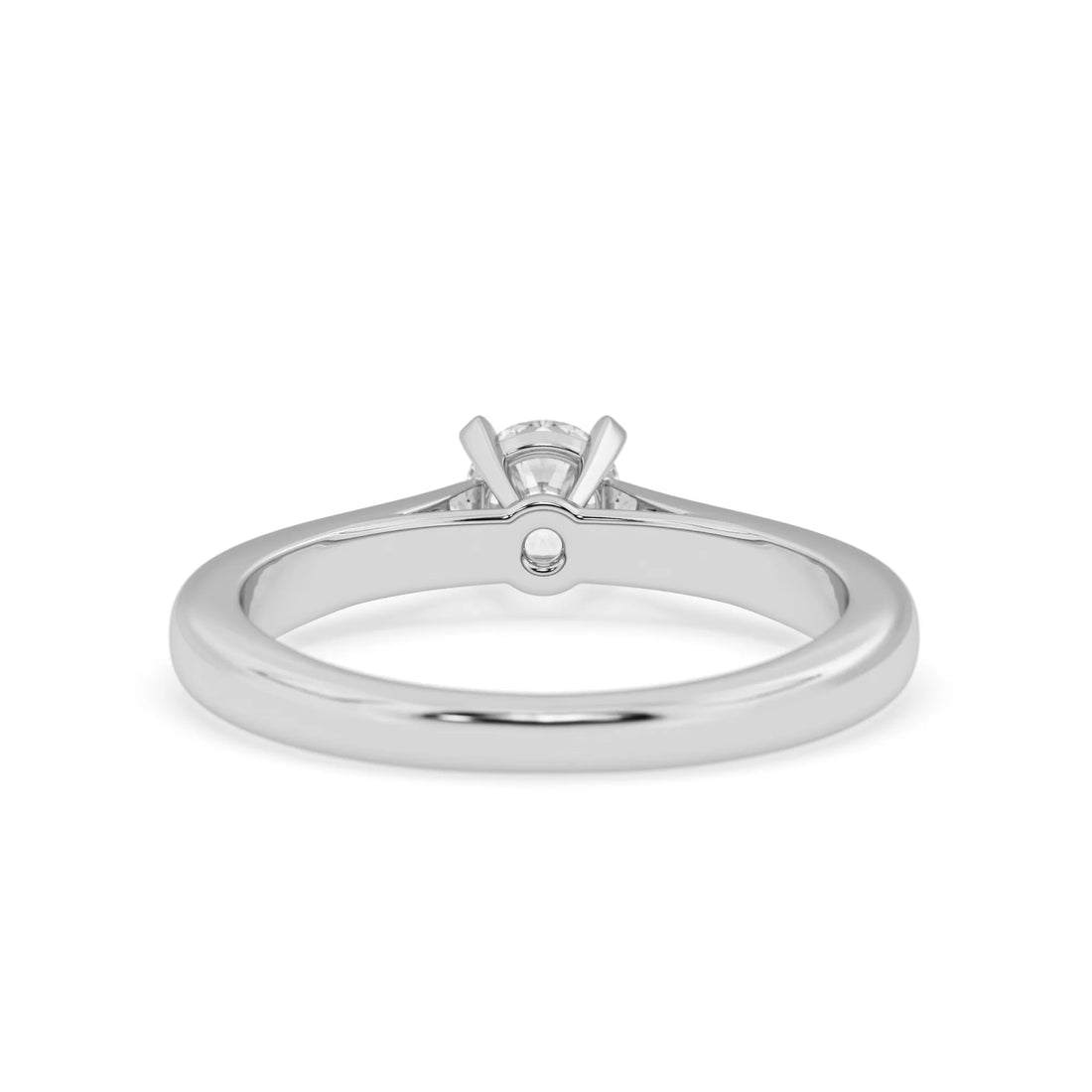 OctaPearl Round Cut Lab Grown Diamond Solitaire Engagement Ring