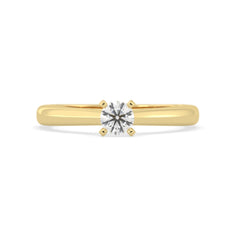OctaPearl Round Cut Lab Grown Diamond Solitaire Engagement Ring