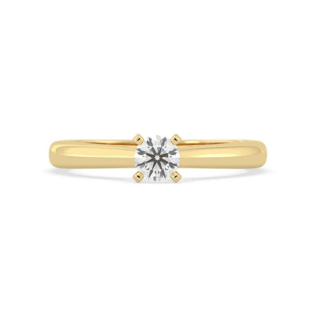OctaPearl Round Cut Lab Grown Diamond Solitaire Engagement Ring