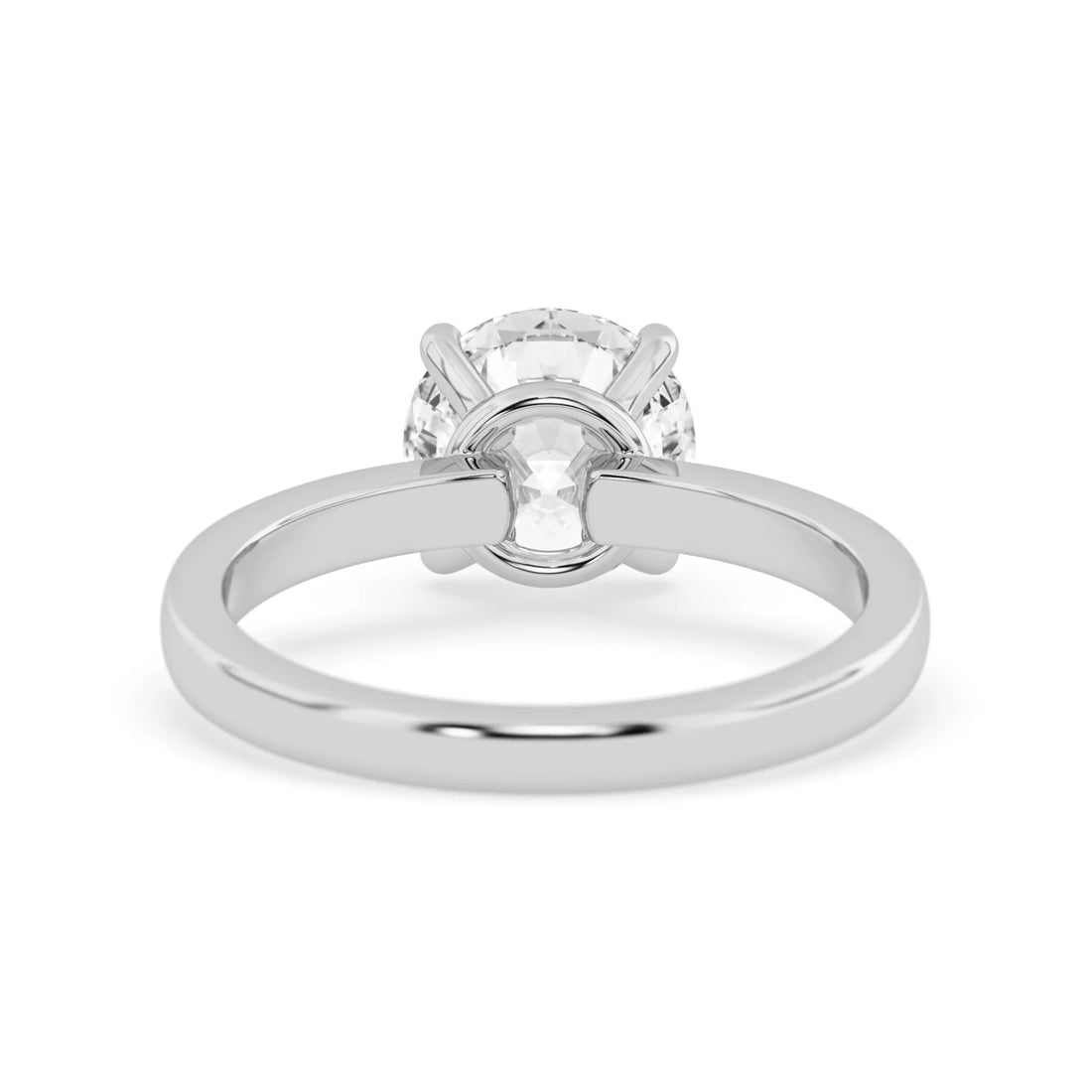 OctaPearl 2.04 ct Round Cut Lab Grown Diamond Solitaire Engagement Ring