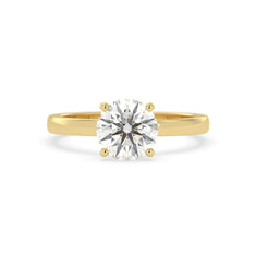 OctaPearl 2.04 ct Round Cut Lab Grown Diamond Solitaire Engagement Ring