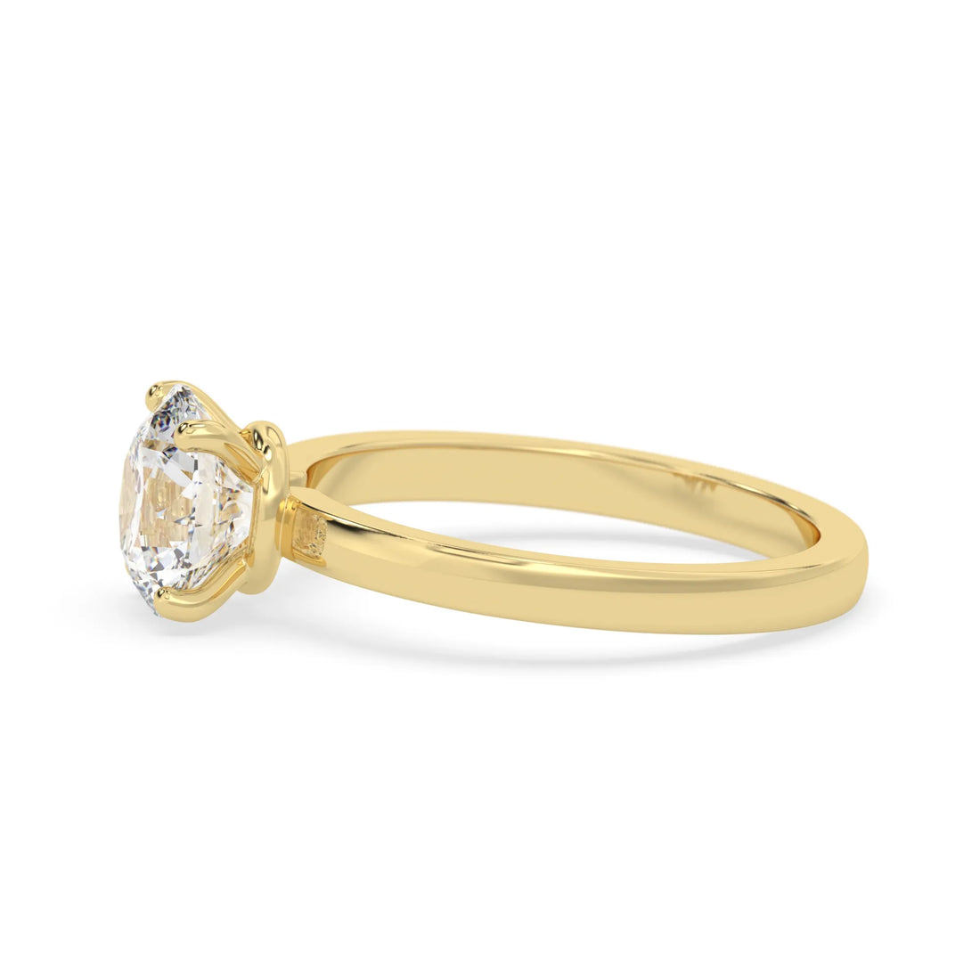 OctaPearl 2.04 ct Round Cut Lab Grown Diamond Solitaire Engagement Ring