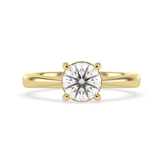 OctaPearl 1.5 ct Round Cut Lab Grown Diamond Solitaire Engagement Ring