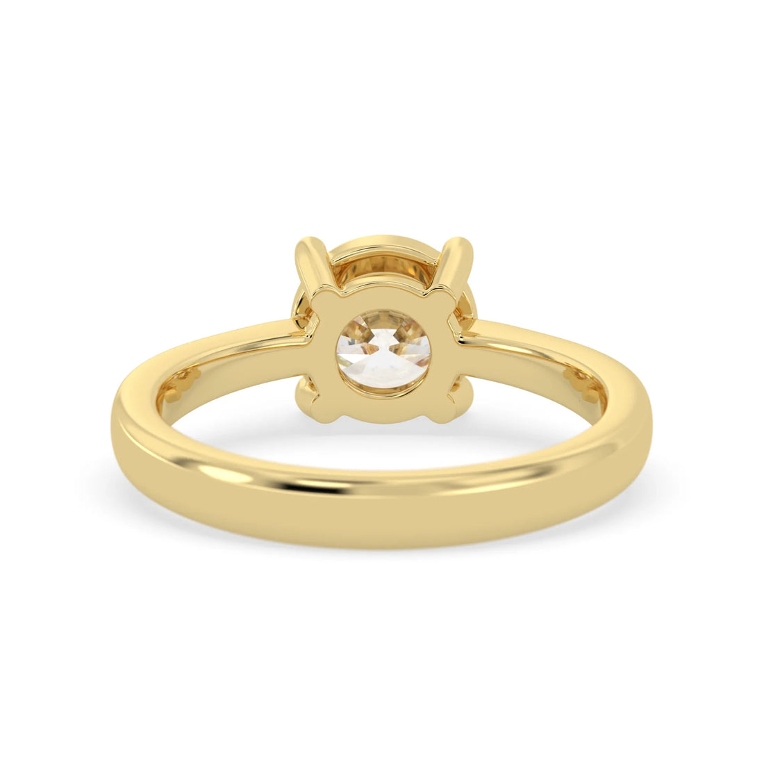 OctaPearl 1.5 ct Round Cut Lab Grown Diamond Solitaire Engagement Ring