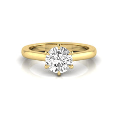 OctaPearl 1 ct Round Cut Prong Set Lab Grown Diamond Solitaire Engagement Ring