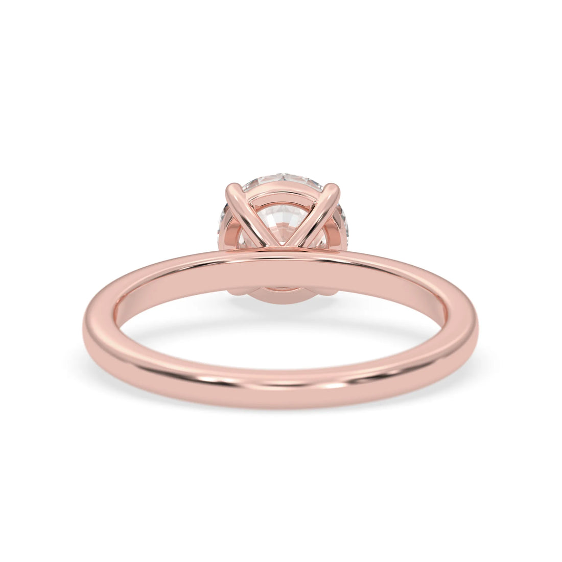 OctaPearl 1.5 ct Round Lab Grown Diamond Solitaire Engagement Ring