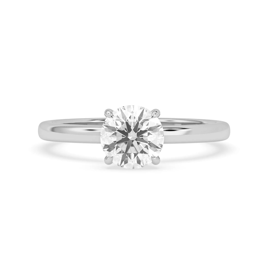 OctaPearl 1.5 ct Round Lab Grown Diamond Solitaire Engagement Ring