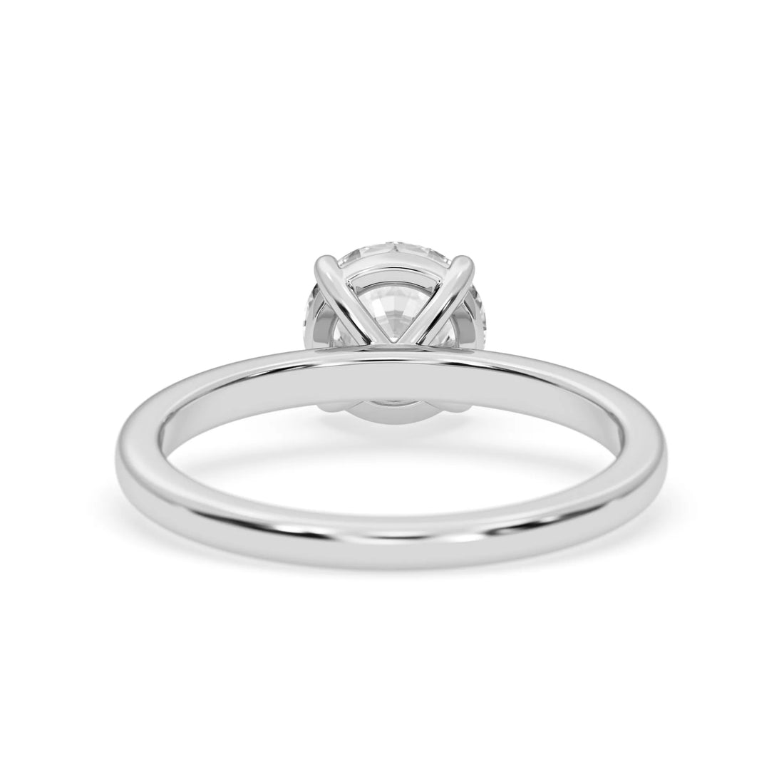 OctaPearl 1.5 ct Round Lab Grown Diamond Solitaire Engagement Ring