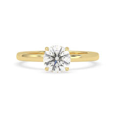 OctaPearl 1.5 ct Round Lab Grown Diamond Solitaire Engagement Ring