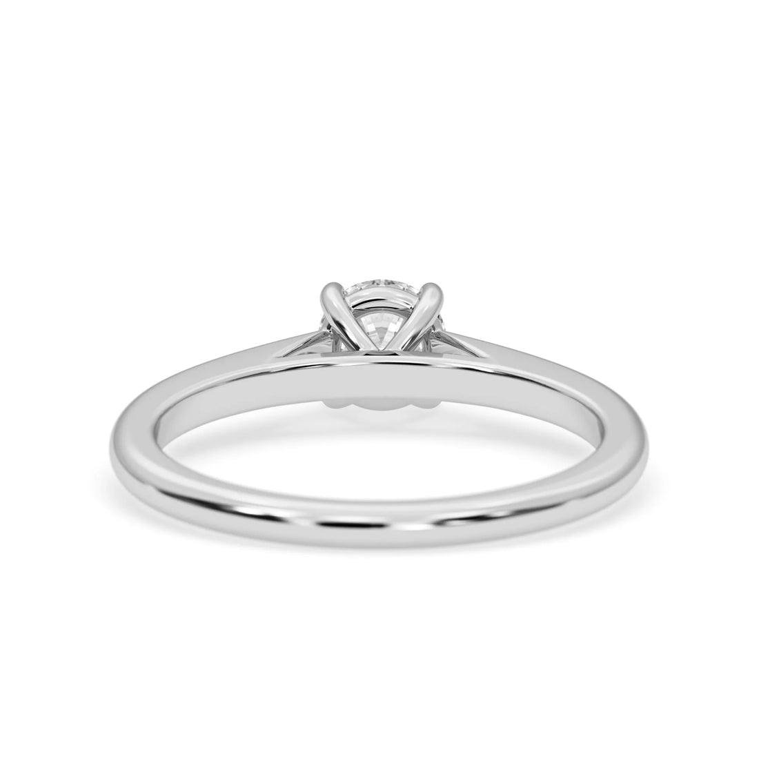 OctaPearl Round Cut Lab Grown Diamond Solitaire Engagement Ring