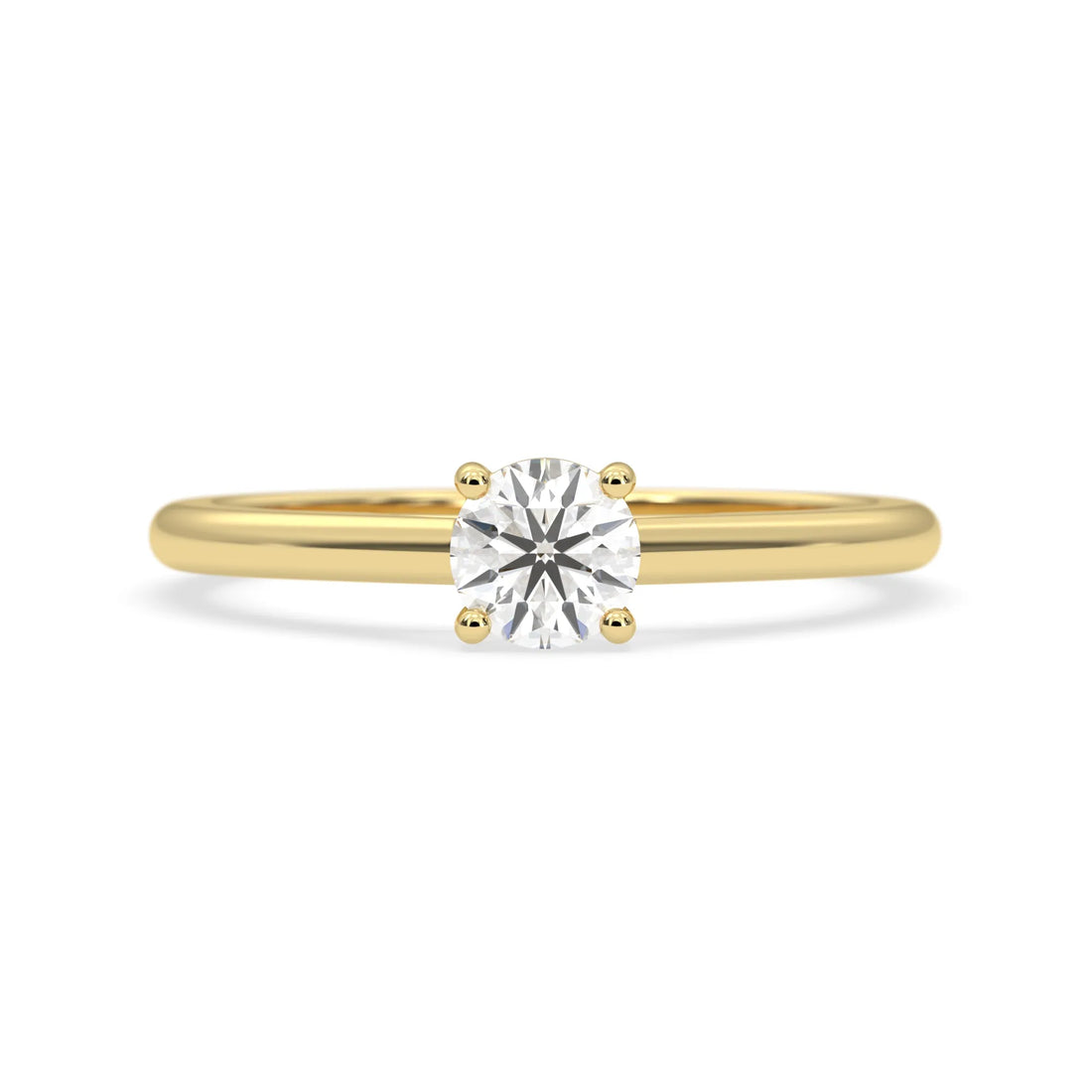 OctaPearl Round Cut Lab Grown Diamond Solitaire Engagement Ring