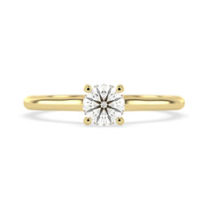 OctaPearl Round Cut Lab Grown Diamond Solitaire Engagement Ring