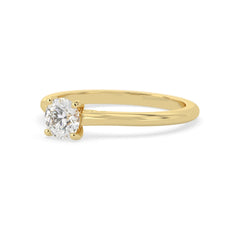 OctaPearl Round Cut Lab Grown Diamond Solitaire Engagement Ring - alternate view