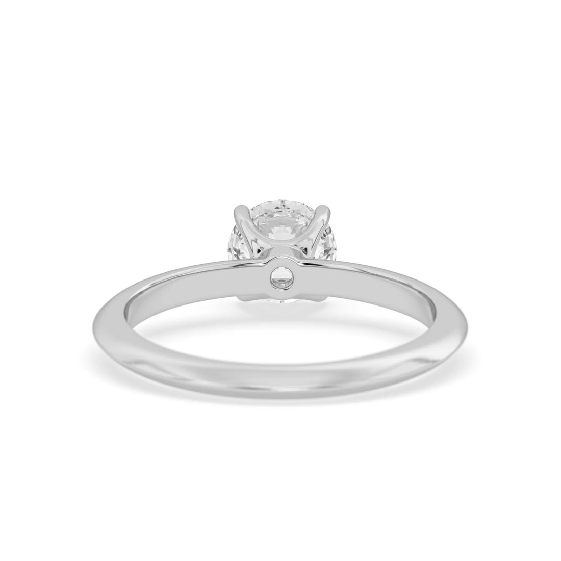 OctaPearl Round Lab Grown Diamond Solitaire Engagement Ring
