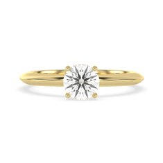 OctaPearl Round Lab Grown Diamond Solitaire Engagement Ring