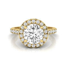 OctaPearl 1.5 ct Round Halo Lab Grown Diamond Engagement Ring