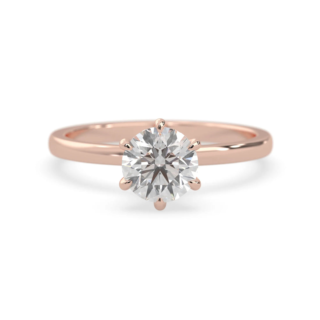 OctaPearl 1.5 ct Round Cut Lab Grown Diamond Hidden Halo Engagement Ring
