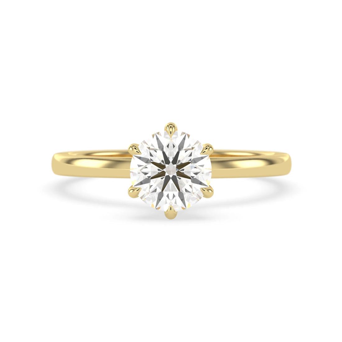 OctaPearl 1.5 ct Round Cut Lab Grown Diamond Hidden Halo Engagement Ring