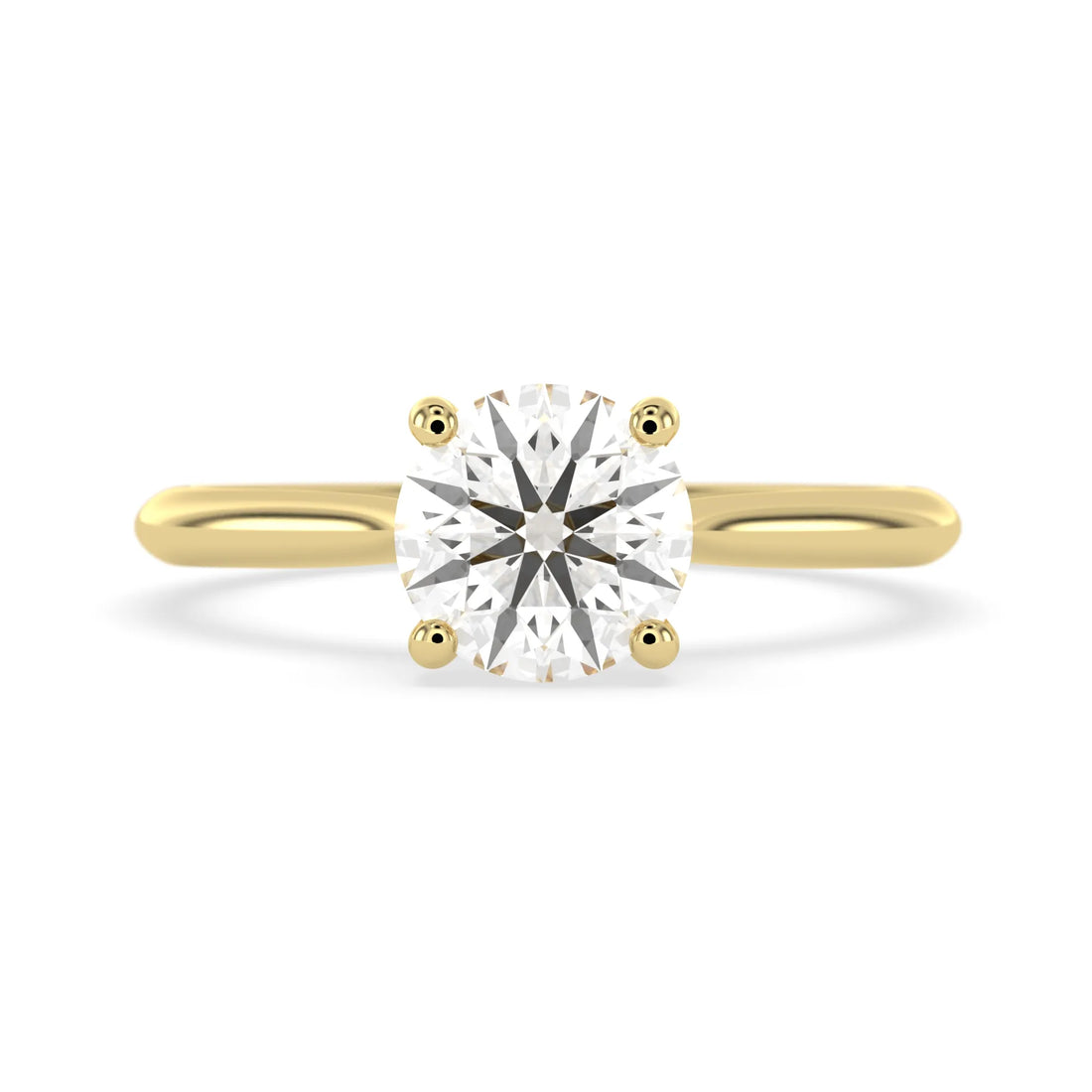 OctaPearl 2 ct Round Cut Lab Grown Diamond Hidden Halo Engagement Ring