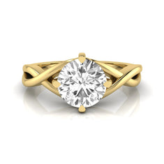 OctaPearl 1.5 ct Round Infinity Solitaire Lab Grown Diamond Engagement Ring