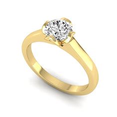 OctaPearl 1 ct Round Cut Lab Grown Diamond Solitaire Engagement Ring - alternate view