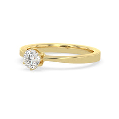 OctaPearl Round Lab Grown Diamond Solitaire Engagement Ring - alternate view