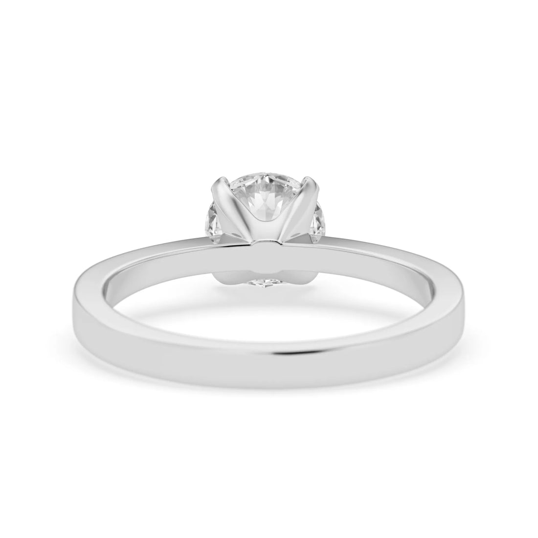OctaPearl 1 ct Round Cut Lab Grown Diamond Solitaire Engagement Ring