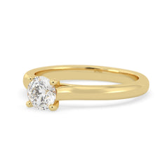 OctaPearl Round Cut Lab Grown Diamond Solitaire Engagement Ring - alternate view