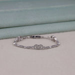 Round Moissanite Delicate Pave Tennis Bracelet For Women | OctaPearl