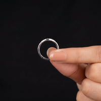 Round Moissanite Double Band Ring Enhancer Guard for Engagement Rings