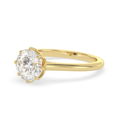 OctaPearl 2 ct Round Cut Lab Grown Diamond Solitaire Engagement Ring - alternate view