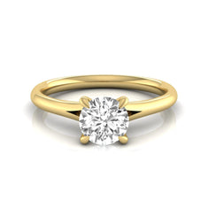OctaPearl Round Prong Set Lab Grown Diamond Solitaire Engagement Ring