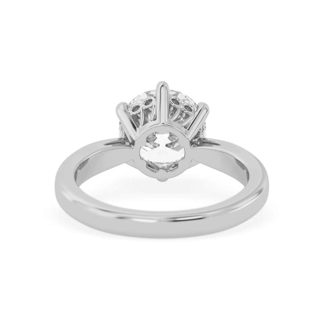 OctaPearl 1.5 ct Round Lab Grown Diamond Solitaire Engagement Ring