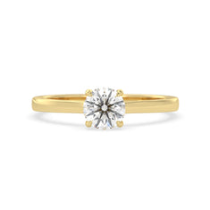 OctaPearl 1 ct Round Lab Grown Diamond Solitaire Engagement Ring