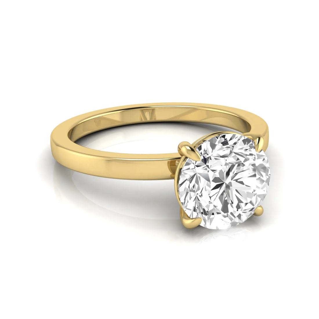 OctaPearl 2 ct Round Solitaire Lab Grown Diamond Engagement Ring