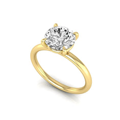 OctaPearl 2 ct Round Solitaire Lab Grown Diamond Engagement Ring - alternate view