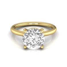 OctaPearl 2 ct Round Solitaire Lab Grown Diamond Engagement Ring