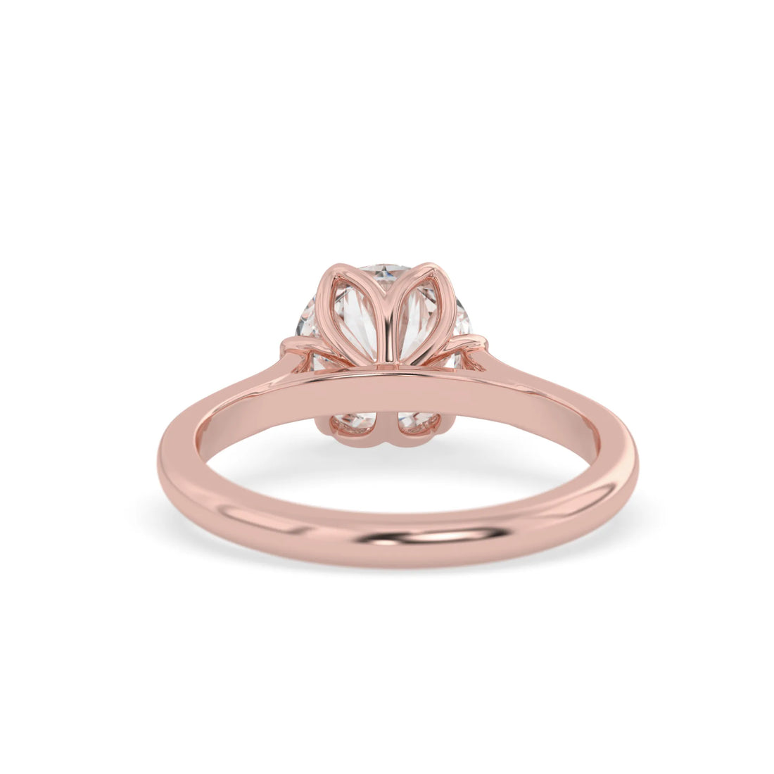 OctaPearl 1.5 ct Round Lab Grown Diamond Solitaire Engagement Ring
