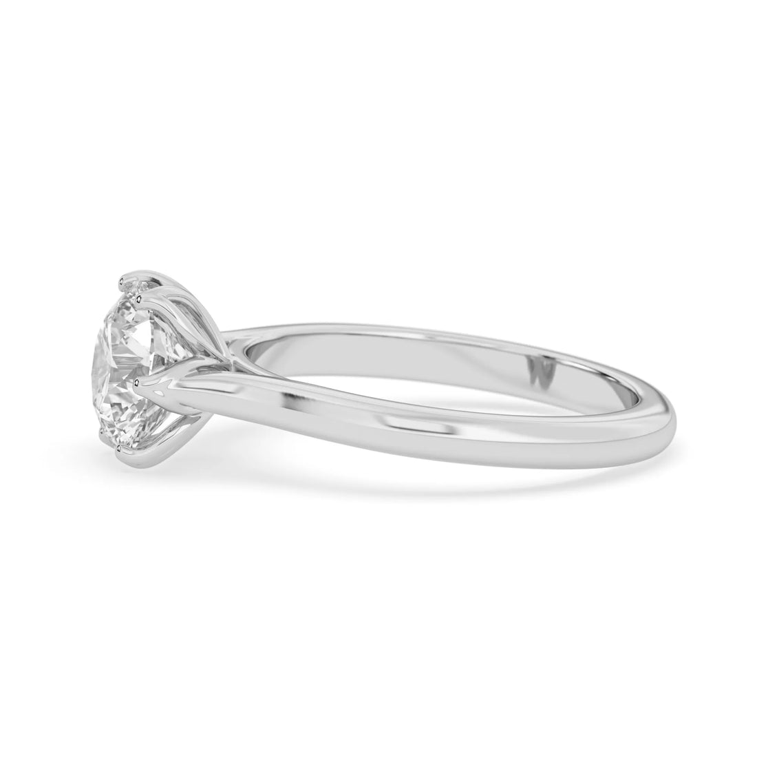 OctaPearl 1.5 ct Round Lab Grown Diamond Solitaire Engagement Ring