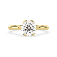 OctaPearl 1.5 ct Round Lab Grown Diamond Solitaire Engagement Ring