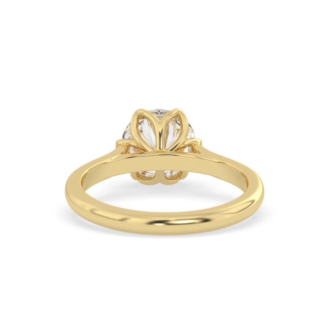OctaPearl 1.5 ct Round Lab Grown Diamond Solitaire Engagement Ring