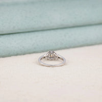 Vintage Round Moissanite Engagement Ring in Art Deco Style