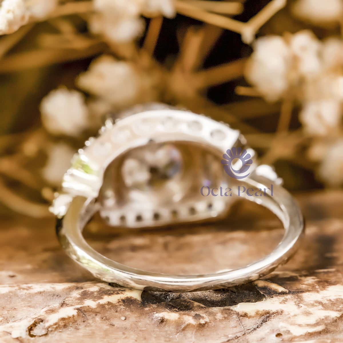 Old European And Baguette Cut CZ Stone Vintage Art Deco Engagement Ring For Bride (3 5/7 TCW)