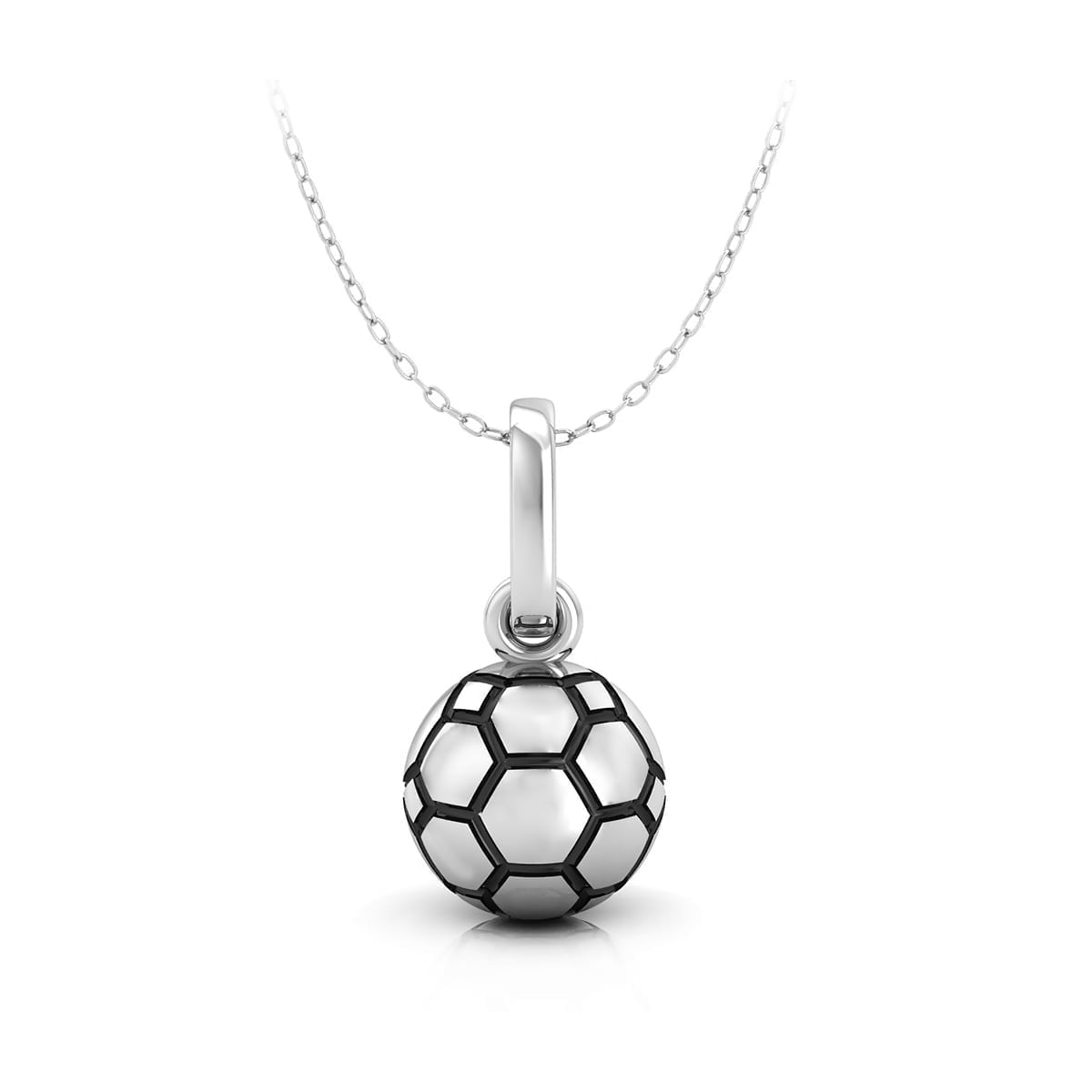 Soccer Playing Game Men's FOOT BALL 925 Silver Without Chain Handmade Pendant