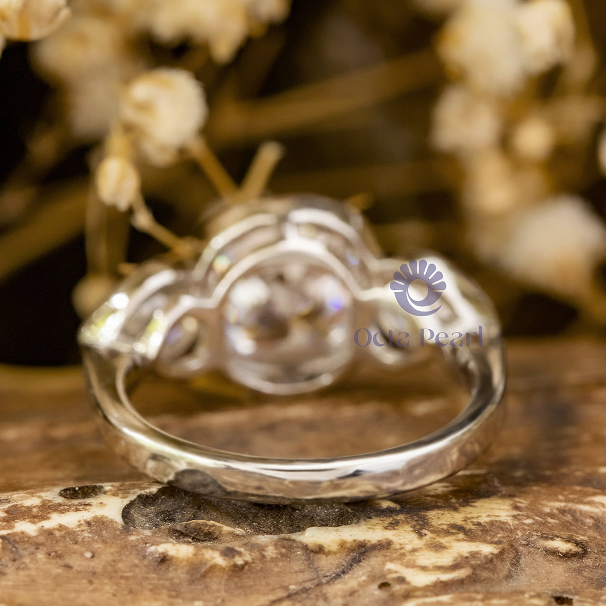 Cushion & Pear Cut CZ Three Stone Bezel Set Engagement Proposal Ring For Ladies (4 1/10 TCW)