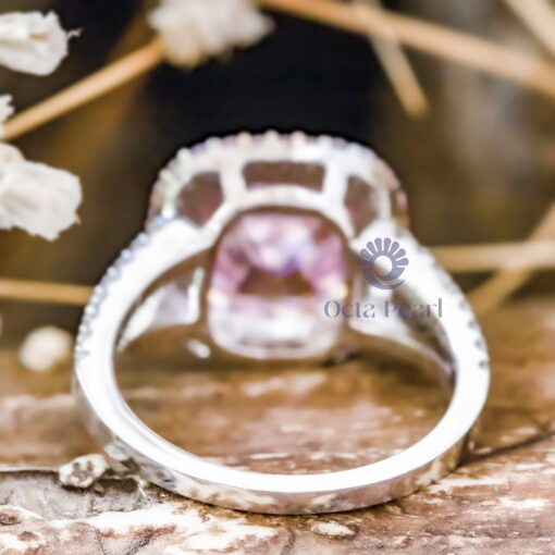 pink stone engagement ring